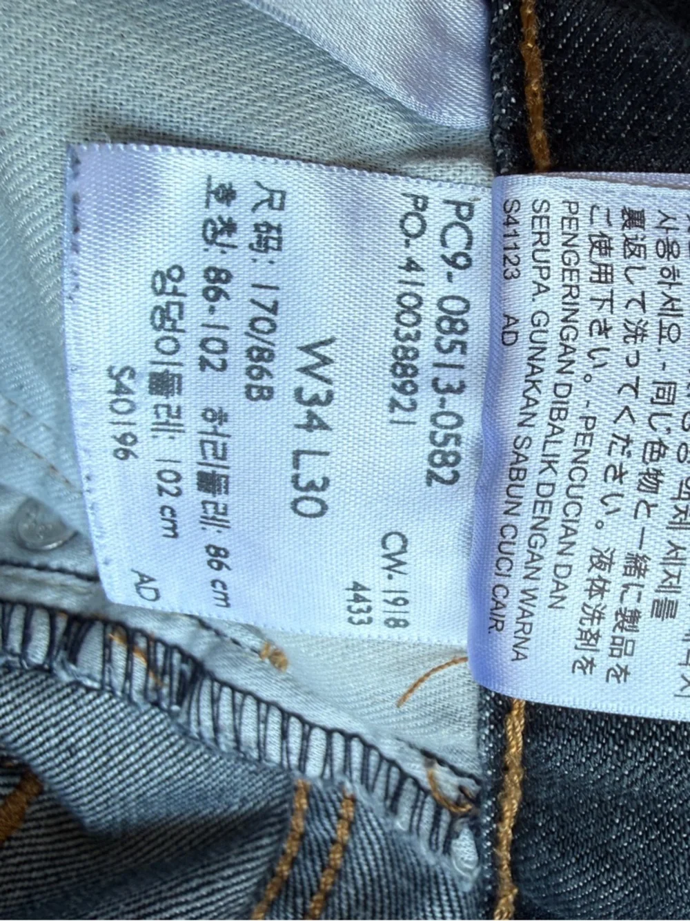 Levi's Jeans Men's Dark Wash Straight-Leg 513 size 34, length 30